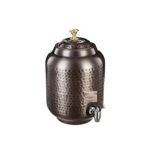 Classic <b>Copper</b> Water Dispenser Multipurpose Water Storage Vessel with Tap Suitable for Home Kitchen Dining <b>Table</b> Setup - Product Image 1