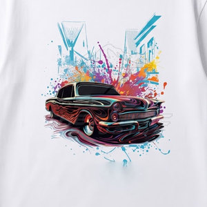 Camiseta Moderna Informal con Estampado Gráfico DTG, Algodón Premium, Suave, Transpirable y Cómoda para Uso Diario, para Hombre - Product Image 6