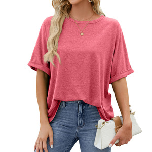 Wholesale 100% Cotton Women's T-Shirt Modern Fashionable Design with Floral Decoration High Quality Luxury <b>Tshirt</b> for Ladies - Product Image 6