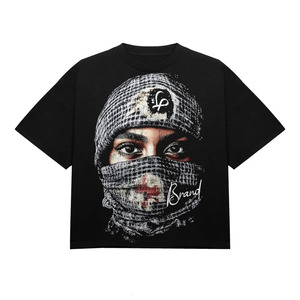 Camisetas de Alta Calidad para Streetwear, Logotipo Personalizado, Camiseta Oversize de Algodón, Marca Privada, Proveedor Mayorista de Fábrica OEM - Product Image 1