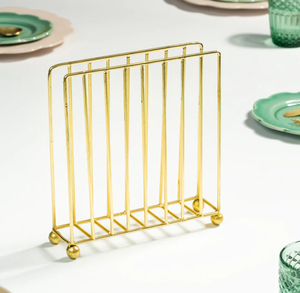 Organisateur de serviettes moderne en métal fait main, écologique, imperméable et durable, pour la cuisine et la table, style ferme, décoratif - Product Image 6