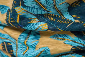 Camisetas Hawaianas 100% Algodón para Hombre, Manga Corta, Cuello Redondo, Camisetas Casuales de Moda para Hombre, Estampado Floral, Ropa de Verano para Hombre - Product Image 3