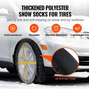 Copertura Antiscivolo per Pneumatici Auto, SUV e Pickup, Calze in Fibra di Poliestere Rinforzate con Cinghie Elastiche - Product Image 2