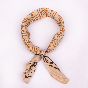Cotton Bandana <b>Headband</b> With Geometric Print For Spring And Summer Casual Wear Soft Breathable Wrap - Product Image 4