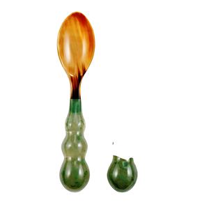 Juego de Cubiertos para Ensalada Verde, Madera Natural con 2 Espátulas, Utensilios Hechos a Mano Sostenibles - Product Image 2