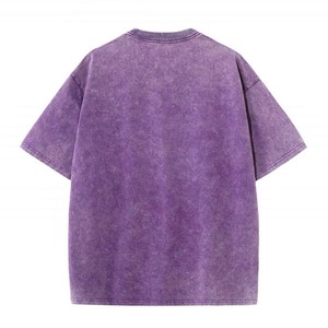 T-shirt surdimensionné délavé à l'acide, mode streetwear personnalisée - Product Image 2