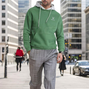 Service OEM, nouveaux modèles de sweats à capuche pour hommes, haute qualité, couleurs unies, sweats à capuche basiques pour hommes en vente en ligne - Product Image 5