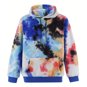 Nouvel Arrivage – Sweats à Capuche Tie-Dye pour Hommes, Faible MOQ, Manches Longues, Thermiques - Product Image 1