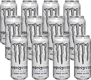 Boisson énergisante Monster Energy Ultra White Zero 500ml sans sucre, saveur légère, boost de caféine, fournisseur en gros de qualité supérieure - Product Image 1