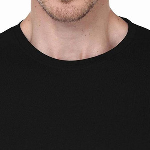 Men's <b>Long</b> Sleeve O-Neck <b>T</b>-<b>Shirt</b> Regular Fit <b>T</b> <b>Shirt</b> Solid <b>Black</b> <b>T</b> <b>Shirt</b> Casual Knitted 100% Cotton Plain Dyed Style <b>T</b> <b>Shirt</b> - Product Image 5