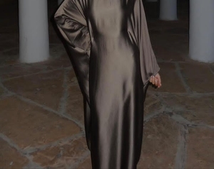 New Wholesale Dubai <b>Kaftan</b> Abaya for Women-Vintage Maxi Long Sleeve Polyester Islamic Clothing - Product Image 1
