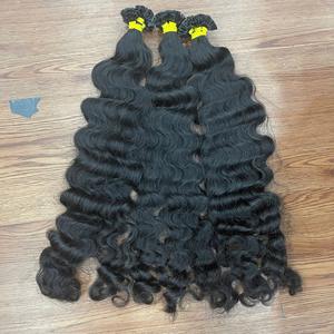 Extensions de cheveux à pointe en kératine de 26 pouces, qualité supérieure, pointe en K, cheveux naturels bouclés européens, pointe vietnamienne - Product Image 4