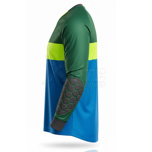 Maillot de gardien de but haute performance à manches longues 100 % polyester, grande taille, vêtement de sport de football conçu pour l'entraînement et les matchs - Product Image 4