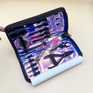 Kit d'outils d'extension de cheveux de haute qualité Micro lien pince perle tirant boucle outil Clips de sectionnement avec étui de protection - Product Image 2