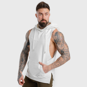 Sleeveless <b>Hoodies</b> For Men Bodybuilding Hooded Tank Tops Male <b>Workout</b> Trending Products - Product Image 1