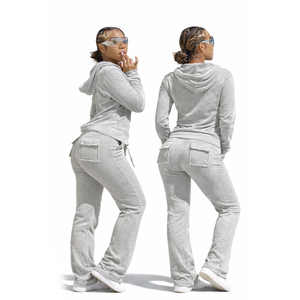 Custom Wholesale Women Tracksuit <b>Set</b> Hoodie <b>Jogger</b> 2 Piece Outfit Casual Sweat Suit Lounge Wear Fashion <b>Matching</b> <b>Set</b> - Product Image 3