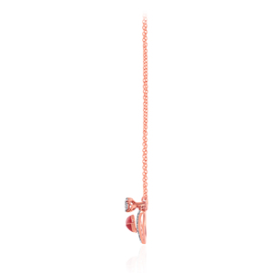 GLEAMORA ENTERPRISE - Colgante de Diamante Cultivado en Laboratorio en Oro Rosa, Diseño de Ojo Turco, Corte Brillante, Joyería de 18K para Mujer, Uso Diario, a la Moda - Product Image 3