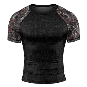 เสื้อรัดกล้ามเนื้อแขนยาวสำหรับผู้ชาย ออกแบบพิเศษสำหรับออกกำลังกาย MMA ระบายอากาศได้ดี เหมาะสำหรับวิ่ง ฟิตเนส และกีฬาทางน้ำ - Product Image 6