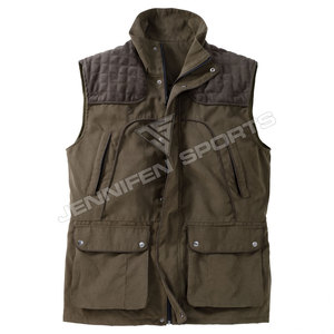 Chaleco de Pesca para Hombre de Alta Calidad para Otoño e Invierno, 100% Algodón, Tela de Lona, Chaleco de Caza con Múltiples Bolsillos - Product Image 1
