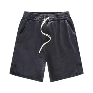 Shorts de algodón para hombre para conjuntos de verano informales, shorts de algodón para hombre con diseño de cintura flexible, shorts de algodón personalizados para hombre - Product Image 2