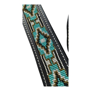 Juego de cabezada y pechera de cuero genuino premium y duradero con hebilla ajustable de Manaal Enterprises para equitación western - Product Image 5