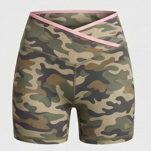 Short de yoga camouflage pour femme, short de compression pour la gym, short de yoga basique pour femme, short de compression fitness pour femme - Product Image 2