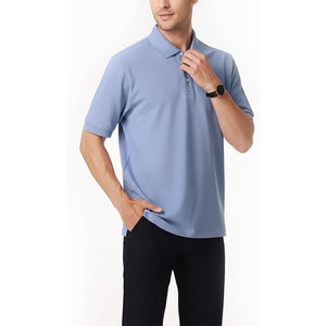 Polo à manches courtes Luxe Touch, piqué lourd, 100 % coton, polo décontracté pour homme, confortable, doux, durable - Product Image 2