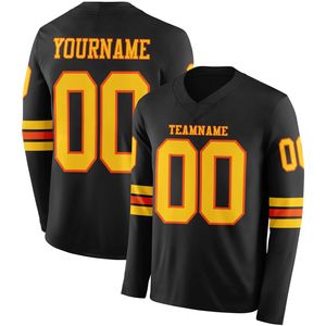 Camiseta de Fútbol de Manga Larga para Hombre, Personalizable con Nombre de Equipo, Logotipo y Posiciones (Manga Izquierda/Frente/Manga Derecha), Transpirable - Product Image 2