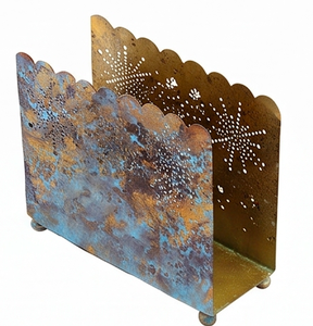 Porte-mouchoirs en métal au design vintage, en fer de qualité supérieure avec une finition élégante, parfait pour une utilisation élégante sur la table. - Product Image 4