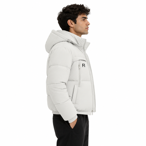 Men's Winter Hooded <b>Jacket</b> Full Zip Quilted Puffer Men's <b>Jackets</b> Insulated Fashion Outerwear Waterproof <b>Jacket</b> Wholesale OEM USA - Product Image 3
