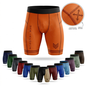 New Unique Design OEM ODM Sportswear Kickboxing Compression Fitness Shorts Soft Comfortable Underwear Custom <b>Boxer</b> Brief Shorts - Product Image 1