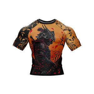 MMA Rashguard High Quality Customized Design Polyester/Spandex Fabric UPF50 Breathable Anti-Bacterial Sublimation Short - Product Image 4