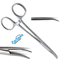 ผู้ผลิตเครื่องมือผ่าตัดคีม Halsted-Mosquito Artery Forceps คุณภาพสูง ทำจากสแตนเลส ขนาด 21 ซม. ปลายโค้ง ฟันเลื่อย - Product Image 5