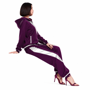 Ensemble coupe-vent surdimensionné à panneaux, logo imprimé personnalisé, manches raglan, design à panneaux, tissu imperméable et coupe-vent, vente en gros OEM - Product Image 6