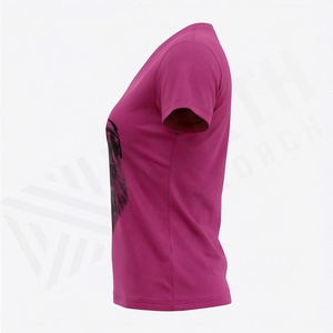 Collection d'été, t-shirts décontractés pour femmes de haute qualité, coupe ajustée, écologiques, manches courtes, prix de gros, nouveau style - Product Image 3