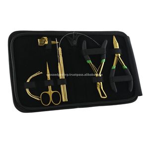 Kit de herramientas de extensión de cabello de Color dorado a granel, Alicates de extracción de acero inoxidable, herramienta trenzada de cuentas, ganchos para cortapelos - Product Image 1