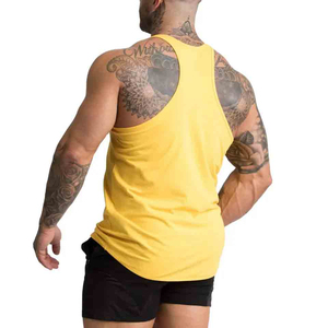 Nueva Camiseta Deportiva Personalizada con Nervaduras, para Gimnasio, Fitness, Ejercicio, 100% Algodón, Super Suave, Estilo Stringer, para Hombre - Product Image 2