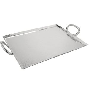 Bandeja de Servir Rectangular Minimalista Negra de Plástico, Diseño Sólido Negro, Platos y Vajilla - Product Image 3