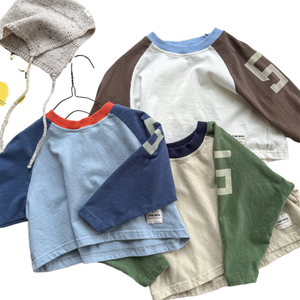 T-shirts d'été doux à manches longues 200 g/m² à séchage rapide, décontractés, respirants, légers, 100 % coton pour garçons, filles, enfants et jeunes - Product Image 3