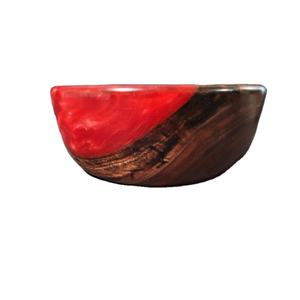 Cuenco redondo de madera de teca hecho a mano para servir comida, Ideal para vajilla, servicio de chocolate y sopa, elaborado para restaurantes, diseño elegante - Product Image 1