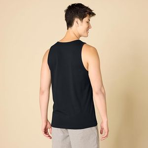 Men's Solid Color Knitted Sleeveless Tank Top O-Neck Casual Muscle <b>Vest</b> Plus Size Breathable - Product Image 4