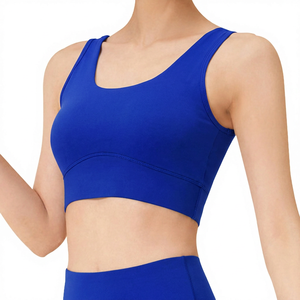 Soutien-gorge de sport dégradé pour femme, haute élasticité, rembourré, respirant, bretelles réglables, vêtements de fitness - Product Image 5