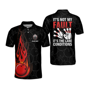 เสื้อโปโลโบว์ลิ่งคุณภาพสูง 100% โพลีเอสเตอร์ สำหรับผู้ชาย เสื้อทีมโบว์ลิ่งแบบกำหนดเอง เสื้อโปโลโบว์ลิ่ง - Product Image 1