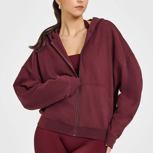 Sweat à capuche pour femme à épaules tombantes et manches longues, dernier design, personnalisé, hiver, qualité supérieure, coupe oversize - Product Image 1