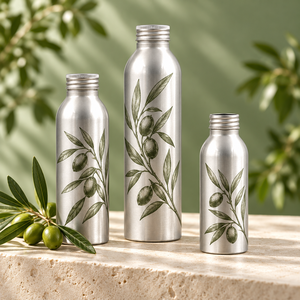Botellas de Aluminio Impresas Personalizadas para Jugo, 250ml, 350ml, 500ml, Envases de Grado Alimenticio con Tapas de Rosca de Aluminio - Product Image 4