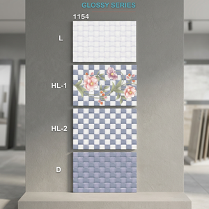 Carreaux muraux en céramique vernissée brillante de haute qualité, surface gaufrée gris brun, 200x300mm, marque Vistaar - Product Image 4