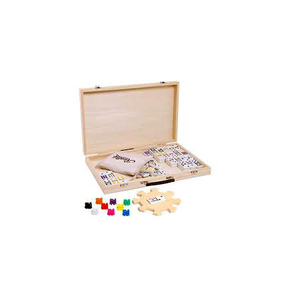 Juego de Dominó Mexicano Doble 12 en Caja de Madera de Lujo con Logotipo Personalizado, Juego de Mesa Familiar al por Mayor, Dominós en Caja de Madera de Lujo - Product Image 1