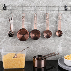 Decorative Kitchenware <b>Measuring</b> Cups And Spoon Set With Shiny Polished Handmade Tabletop Baking <b>Tools</b> Supplies In Lowest Price - Product Image 6
