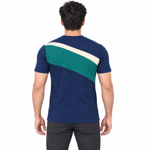 เสื้อยืดแฟชั่นพื้นฐาน 220 GSM ผ้าฝ้ายเจอร์ซีย์เนื้อนุ่ม ย้อมสีทั้งตัว ทรงปกติ แขนสั้น คอกลม แห้งเร็ว เป็นมิตรกับสิ่งแวดล้อม - Product Image 3