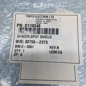 Tokyo Electron TEL D119348 <b>Spacer</b>, Sput Shield - Trusted Global Legacy Semiconductor Equipment and Parts at - Product Image 3